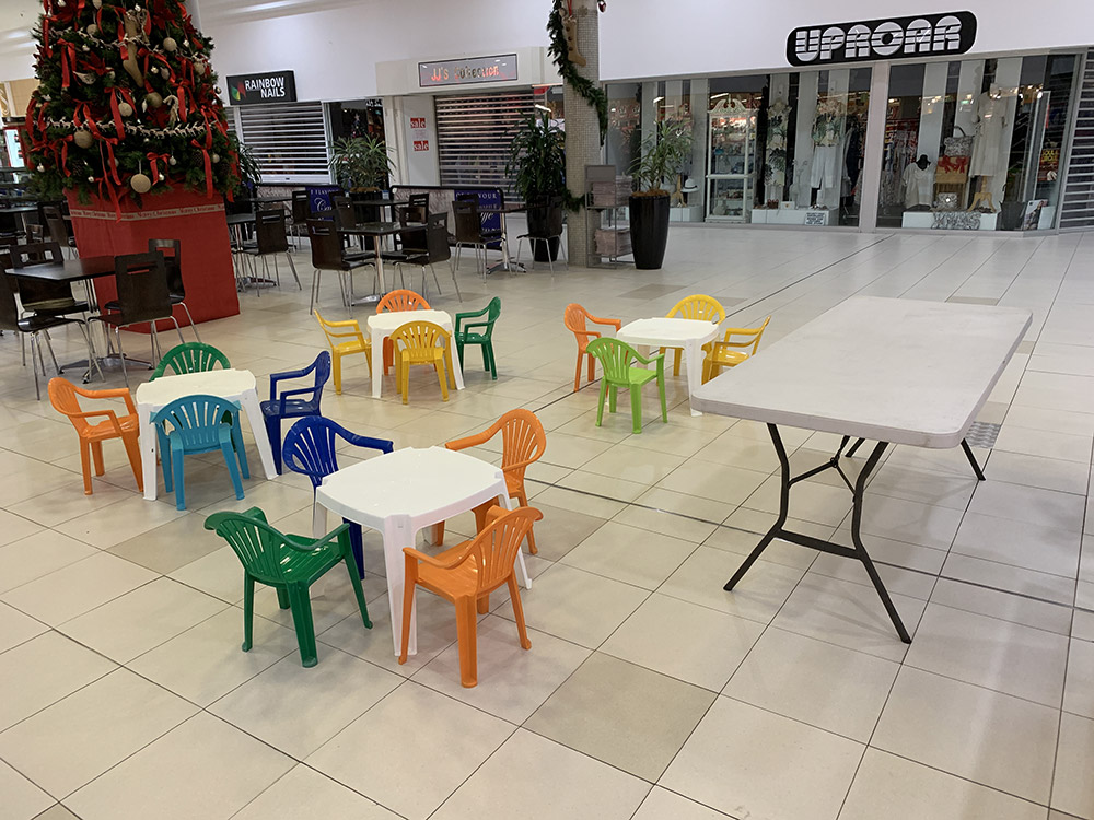 Kids party miniature tables and chairs